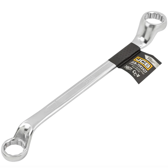 Ключ накидний відігнутий на 75 град. 24х27 мм JCB Tools JCB-7592427