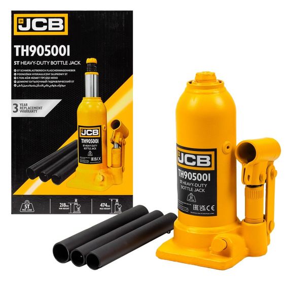 Домкрат пляшковий 5т JCB Tools JCB-TH905001