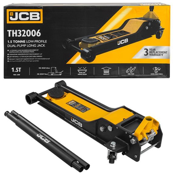 Домкрат подкатной гидравлический JCB Tools 1,5т JCB-TH32006