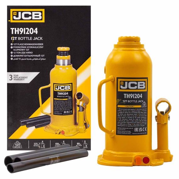 Домкрат пляшковий 12т JCB Tools JCB-TH91204