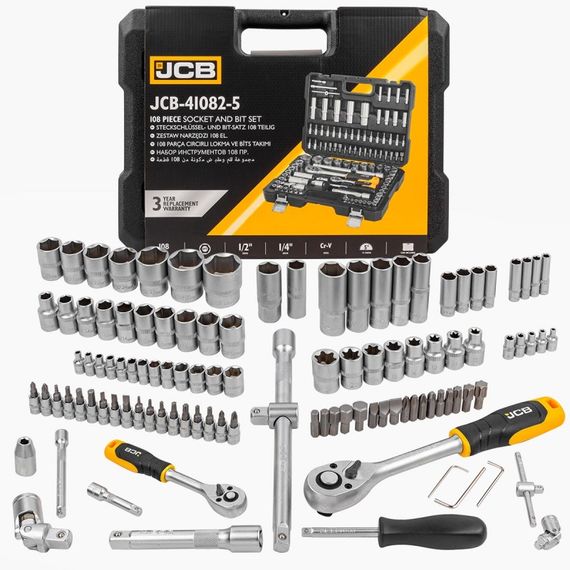 Набор инструментов 108 ед. 1/4", 1/2" (6гр.) JCB Tools JCB-41082-5