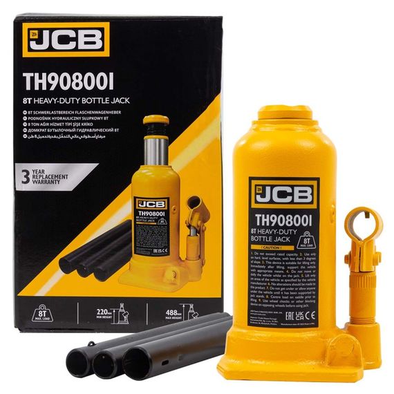 Домкрат пляшковий JCB Tools 8т JCB-TH908001
