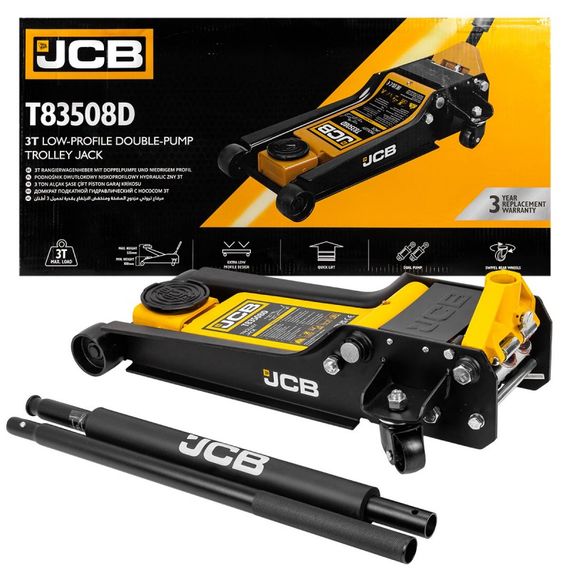Домкрат підкатний гідравлічний JCB Tools 3т JCB-T83508D