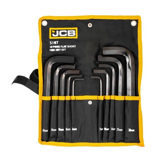 Haбор Г-обр. ключей HEX 10 ед. (6-22 мм) в чехле JCB Tools JCB-5107