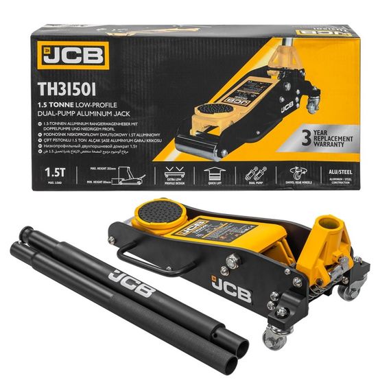Домкрат підкатний гідравлічний JCB Tools 1,5т JCB-TH31501