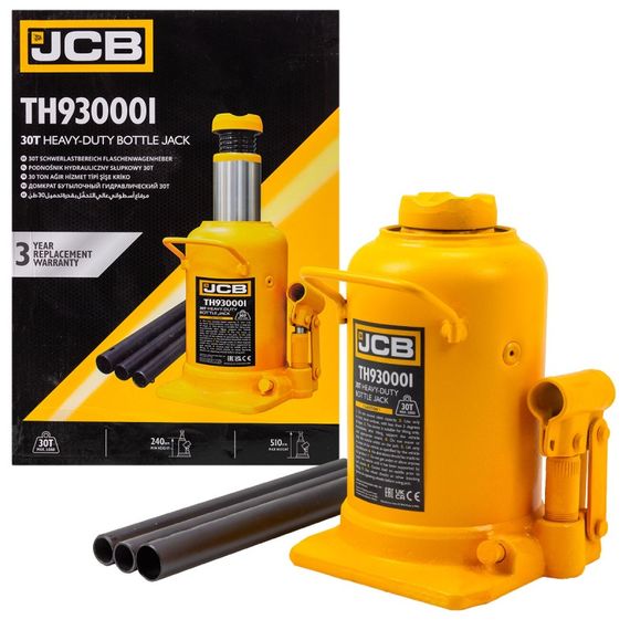 Домкрат бутылочный JCB Tools 30т JCB-TH930001