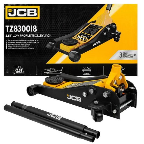 Домкрат підкатний гідравлічний JCB Tools 2,5т JCB-TZ830018