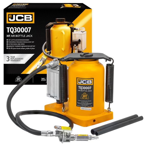 Домкрат пневматично-гідравлічний пляшкового типу JCB Tools 30т JCB-TQ30007