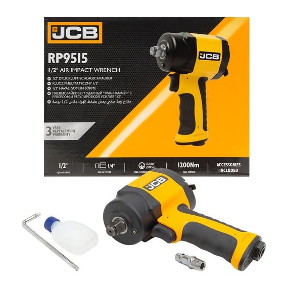 Гайковерт пневматичний JCB Tools 1/2", 610 NM JCB-RP9515