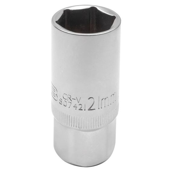 Головка свічкова 1/2" 21 мм (6-гр.)