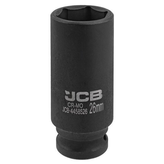 Гoлoвкa тopцeвa удapнa глибока 1/2" 26мм (6-гранна) JCB Tools JCB-4458526