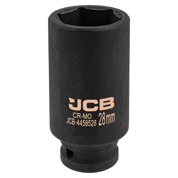 Гoлoвкa тopцeвa удapнa глибока 1/2" 28мм (6-гранна) JCB Tools JCB-4458528