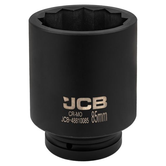 Головка торцевая ударная глубокая 1" 85мм (12-гранная) JCB Tools JCB-48810085