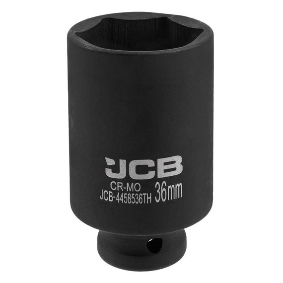 Головка торцевая ударная глубокая тонкостенная 1/2” 36мм (6-гранная) JCB Tools JCB-4458536TH