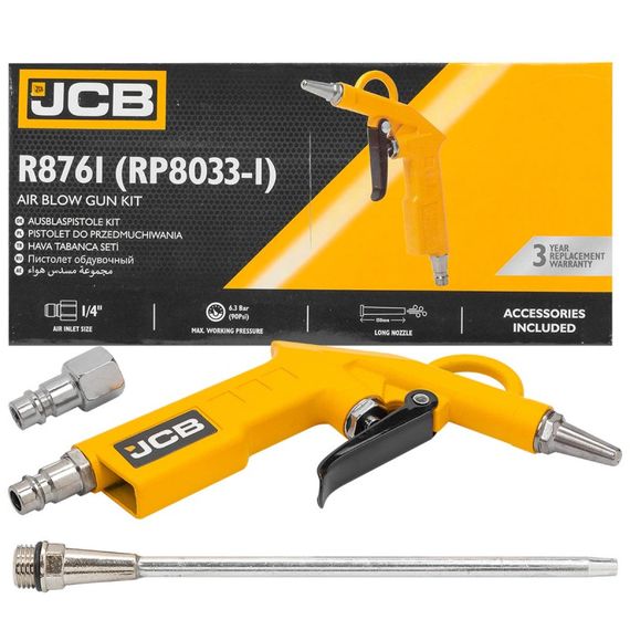 Пістолет продувний JCB Tools 6,2 BAR (90 PSI) JCB-R8761