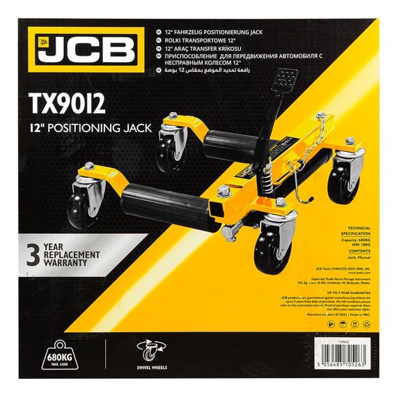 Візок під колесо для перемішення авто JCB Tools 680кг JCB-TX9012