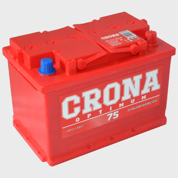Автомобільний акумулятор 75Ah CRONA (-/+)EN700