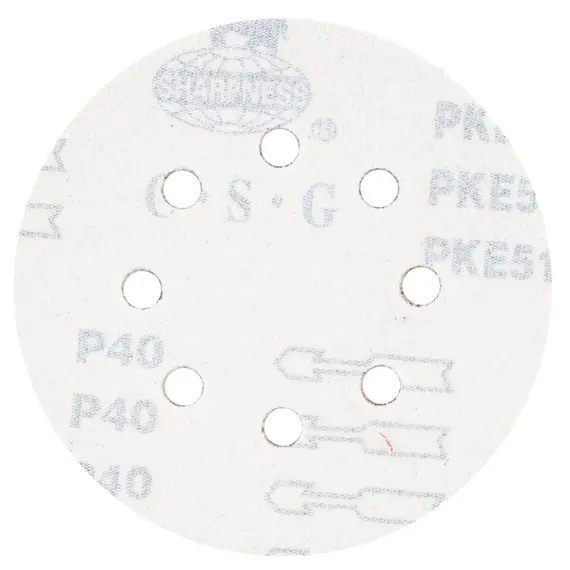 Шліфувальний круг 8 отворів Ø125мм P40 (10шт) SIGMA (9122631), фотография 2