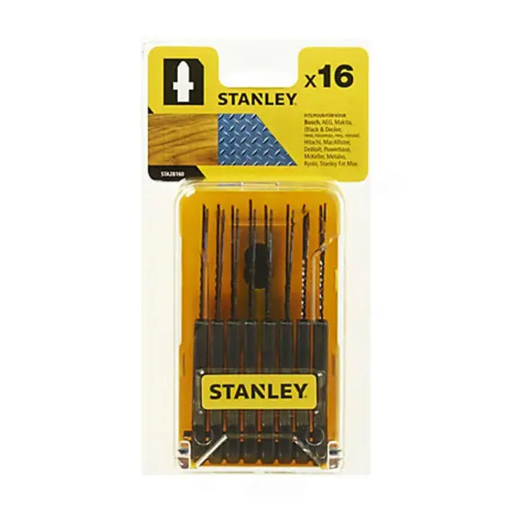 Набор полотен для электролобзика STANLEY 16шт хвост Т