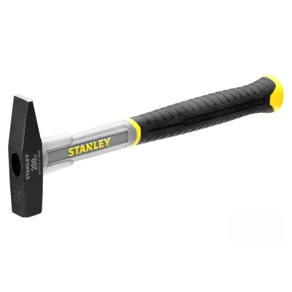 Молоток слесарный STANLEY "Fiberglass" DIN со стекловолоконной прорезиненной ручкой m=200 г