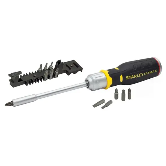 Викрутка реверсивна з тріщаткою STANLEY "FatMax Multibit" і 12 змінними викрутк. вставками