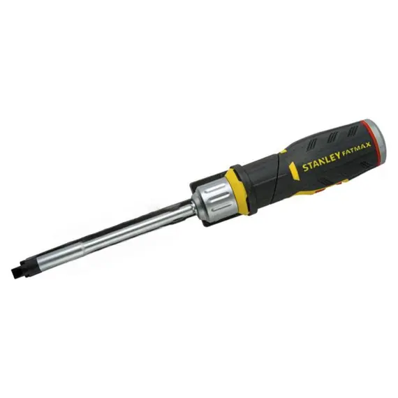 Викрутка реверсивна з тріщаткою STANLEY "FatMax" і 12 змінними викрутковими вставками