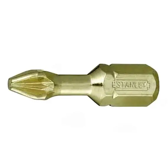 Насадка отверточная STANLEY : Pozidriv PZ2 x 25 мм. "GOLD". 6 (Уп/Шт.)