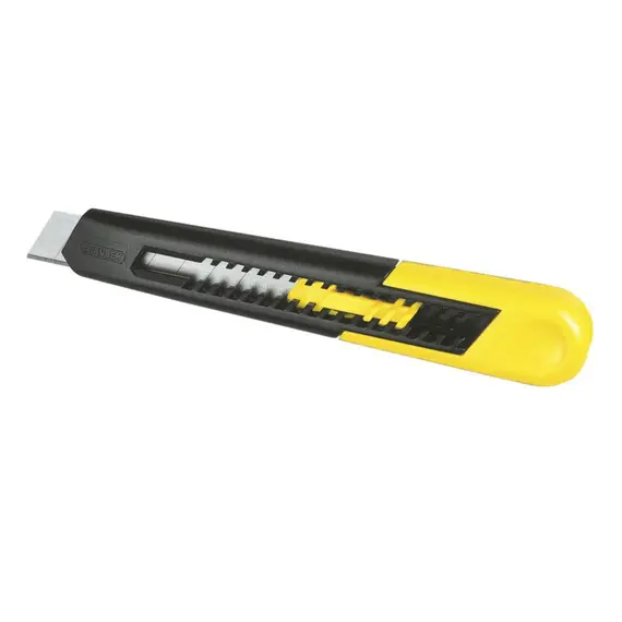 Нож STANLEY SM с выдвижным лезвием с отломными сегментами : M= 18 мм L= 160 мм.