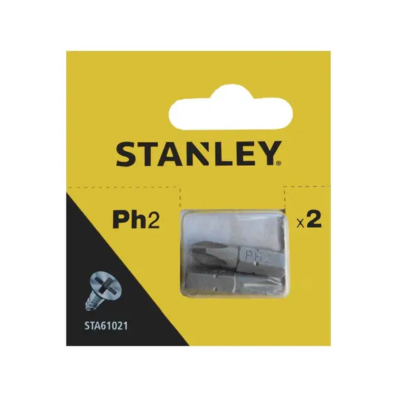 Насадка отверточная STANLEY : PH2 x 25 мм. Уп. 2 шт.