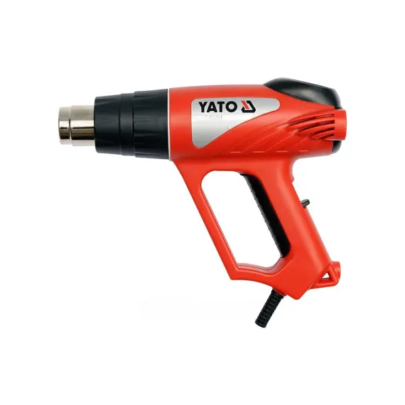 Фен технический сетевой YATO : P= 2000 Вт 2 t°.реж: 350°/550°C поток 500 л/мин+ 6 аксессуары