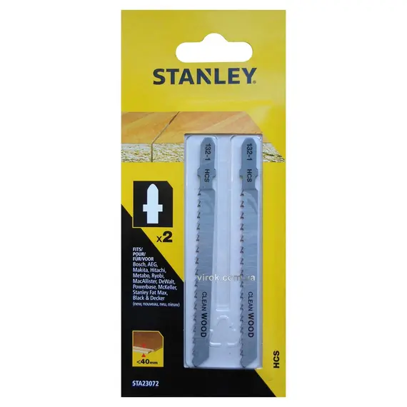 Набор полотен для электролобзика STANLEY 2шт хвост Т