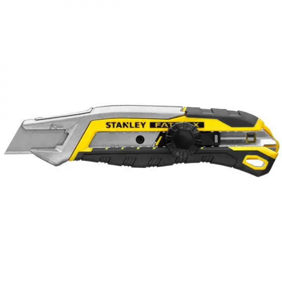 Нож STANLEY "FATMAX" с выдвижным лезвием 18 мм с отломными сегментами винтовой фиксатор