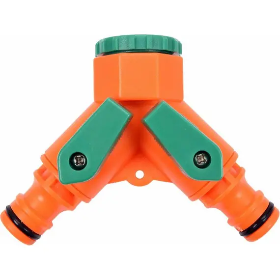 З'єднювач трійник водяних шлангів FLO з 3/4" в 2 по 1/2" матеріал ABS