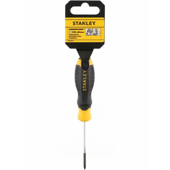 Отвертка крестовая STANLEY "Cushion Grip" S/D "POZIDRIV": PZ0 X 60MM