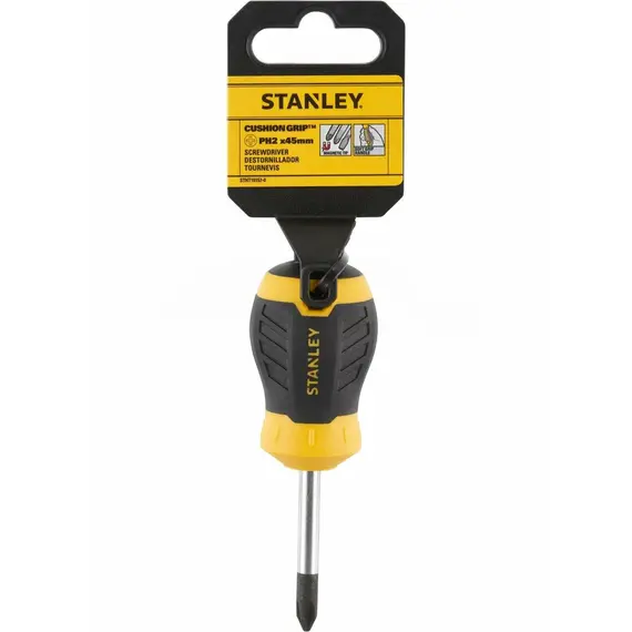 Отвертка крестовая STANLEY "Cushion Grip" S/D "Philips": PH2 X 45MM