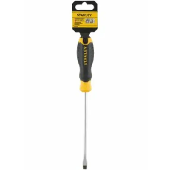 Отвертка плоская STANLEY "Cushion Grip" S/D FLARED: 6.5 X 150MM