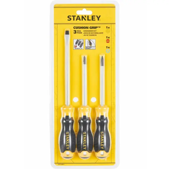 Набор отверток STANLEY "Cushion Grip S/DRIVER" Набор отверток STANLEY "Cushion Grip S/DRIVER" : 3 шт