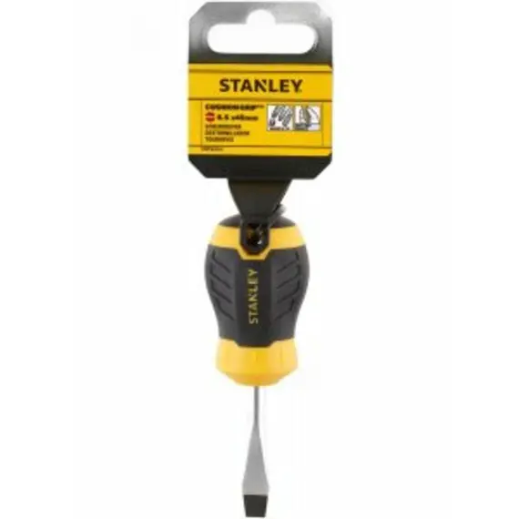 Отвертка плоская STANLEY "Cushion Grip" S/D FLARED: 6.5 X 45MM