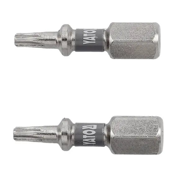 Насадка отверточная YATO TORX T10 х 25мм. HEX 1/4" покрытая никелем 2шт.