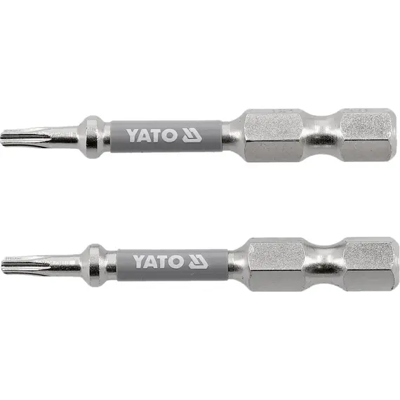 Насадка отверточная YATO TORX T8 х 50 мм. HEX 1/4" покрытая никелем 2 шт.