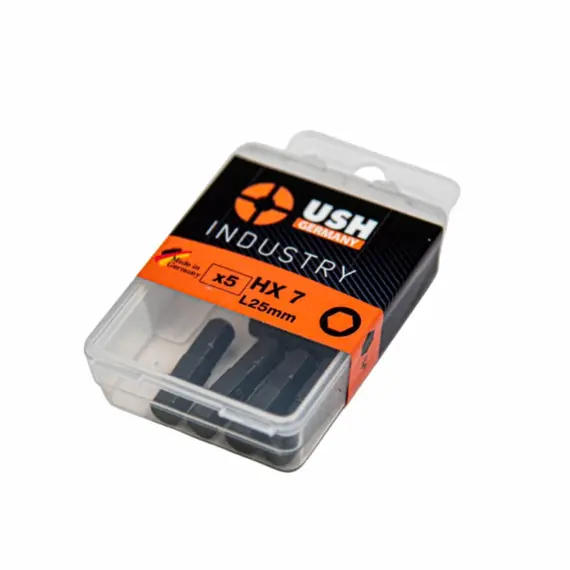 Насадка викруткова USH Industry. HEX SW 7 x 25 мм Уп. 5 шт.