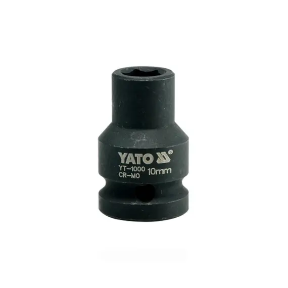 Головка торцевая ударная 6-гранная YATO : квадрат 1/2" М= 10 мм L= 39 мм