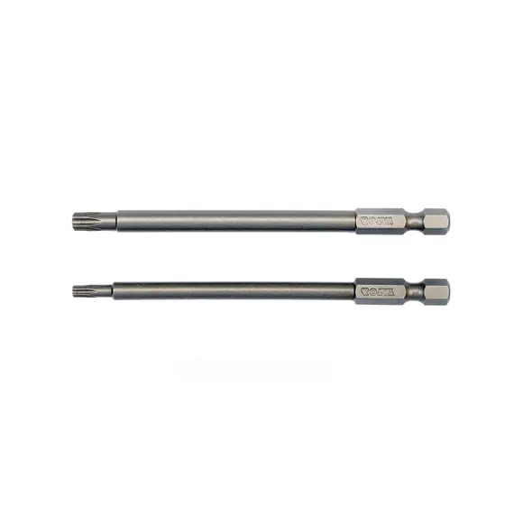 Набор насадок отверточных YATO : "TORX SECURITY" T15/T27 квадрат 1/4" L=100мм. 2 шт.