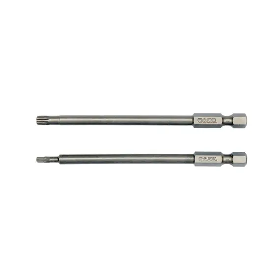Набор насадок отверточных YATO : "TORX SECURITY" T10/T25 квадрат 1/4" L=100мм. 2 шт.