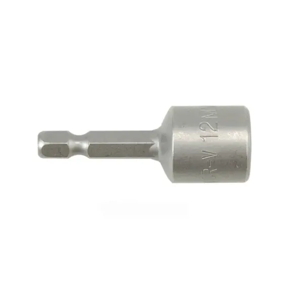 Насадка торцевая магнитная 6-гранная YATO : HEX M12 x 48 мм HEX Ø= 1/4"