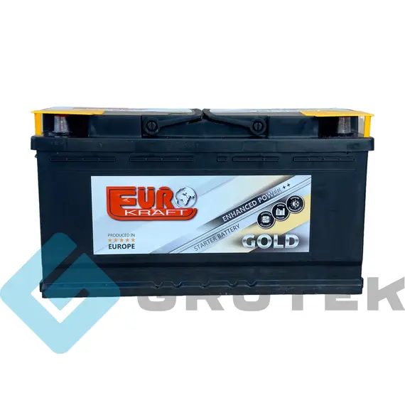 Аккумулятор автомобильный 100Ah EUROKRAFT GOLD (-/+) EN950, фотография 2