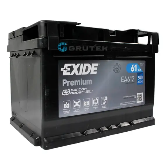 Аккумулятор автомобильгный 61Ah EXIDE PREMIUM (-/+) 600EN (EA612)
