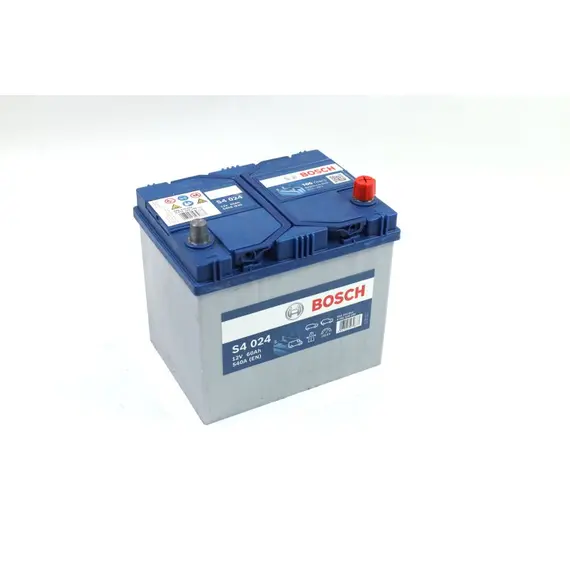 Аккумулятор 60Ah-12v BOSCH (S4024) (232x173x225),R,EN540 Азия