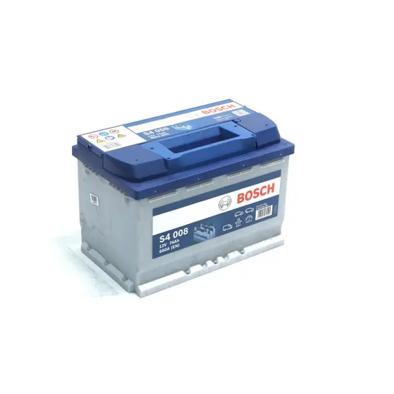 Аккумулятор 74Ah-12v BOSCH (S4008) (278x175x190),R,EN680