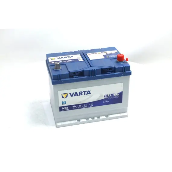 Аккумулятор 72Ah-12v VARTA Dynamic EFB (N72) (261х175х219),R,EN760 Азия